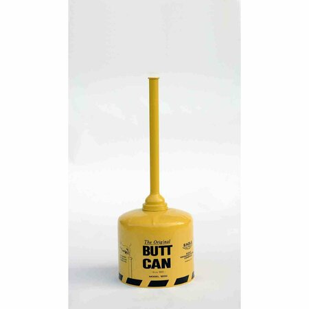 EAGLE SAFETY BUTT CANS, The Original Butt Can - All Metal w/Open Tube-Yellow, CAPACITY: 5 Gal. 1200YELLOW